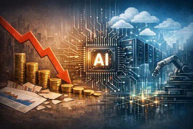 Illustration of Alibaba’s AI cloud infrastructure, proprietary chips and model services