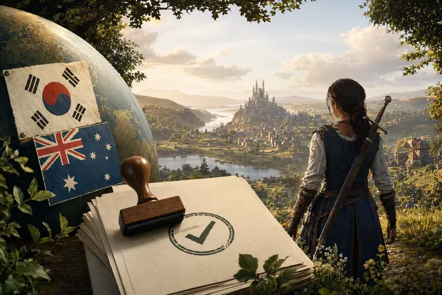 Fantasy RPG hero standing in a vibrant open world representing the upcoming Fable reboot set in Albion