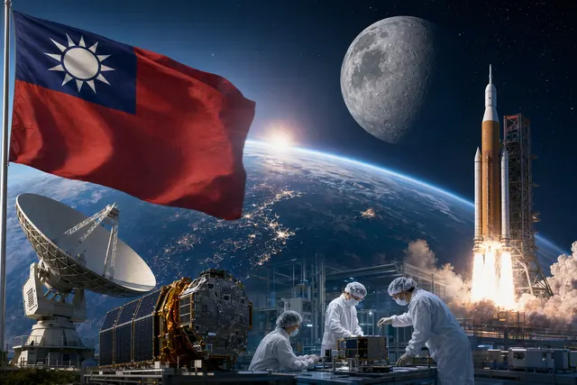 Illustration representing Taiwan participating in NASA’s Artemis lunar exploration program