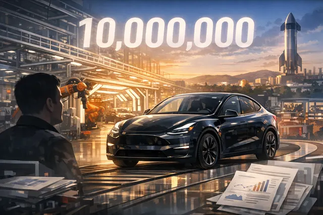 What milestone did Tesla reach at its Fremont factory, how does it relate to Elon Musk's compensation package goals, and what are the key ch