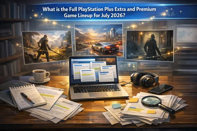 PlayStation Plus July 2026 game lineup collage featuring Call of Duty Modern Warfare III, Avatar Frontiers of Pandora, Rise of the Ronin, and Psi-Ops The Mindgate Conspiracy