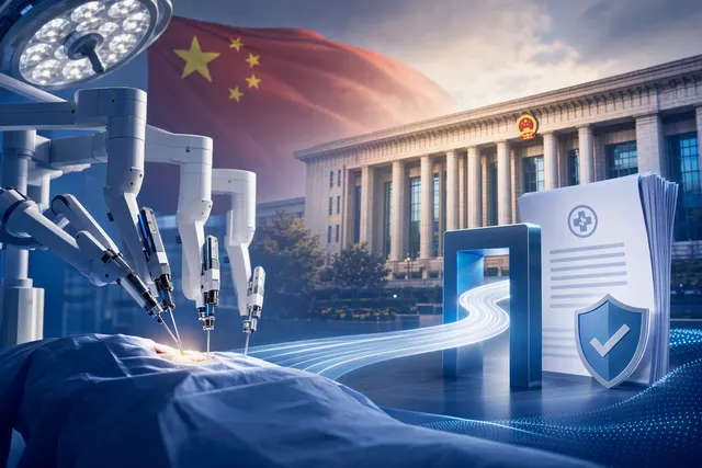 Illustration of robot-assisted surgery and China’s health insurance payment reform