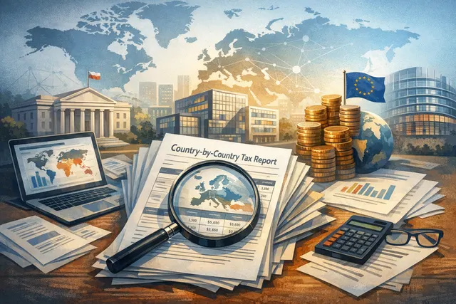 Editorial illustration representing Microsoft's global tax structure with an emphasis on Ireland as a profit hub