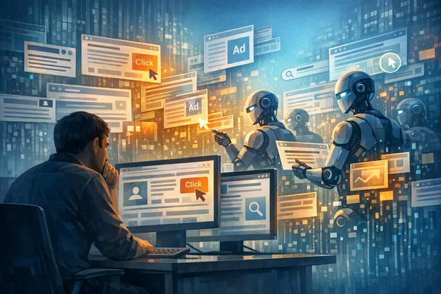 What is former Twitter CEO Parag Agrawal’s argument that the internet’s advertising and click based business model cannot survive if AI agen