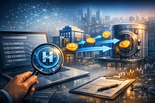 Illustration of HYPE token transfers from a crypto investment wallet to Coinbase Prime