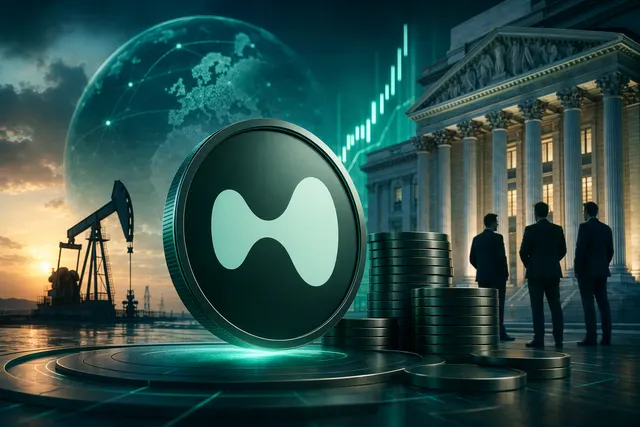 Hyperliquid HYPE token price surge illustration representing institutional buying and ETF speculation