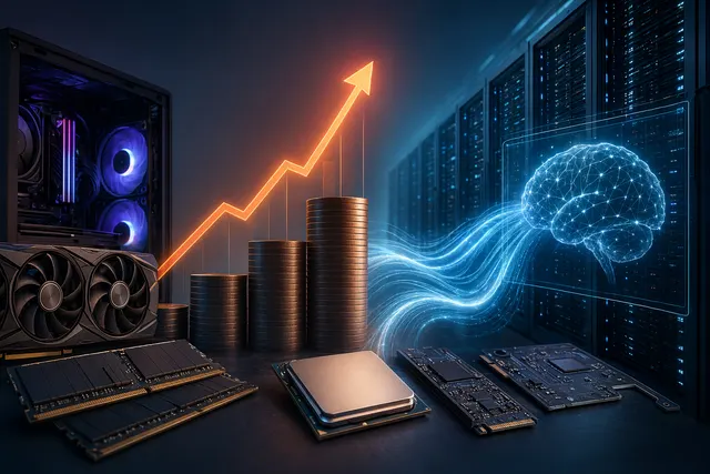 Gaming PC components such as GPU, RAM, and CPU rising in price due to AI data center demand