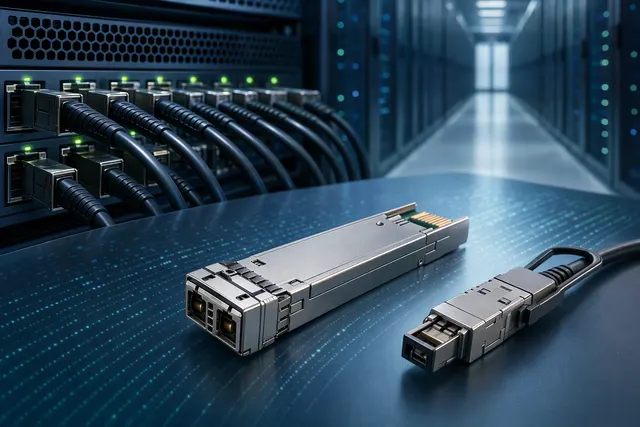 Illustration representing high-density optical links for AI data-center networking
