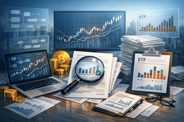 Bitcoin cycle analysis chart overlay with on-chain indicators, ETF flow data, and price target projections for 2026.