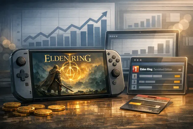 Elden Ring Tarnished Edition artwork representing its Nintendo Switch 2 launch