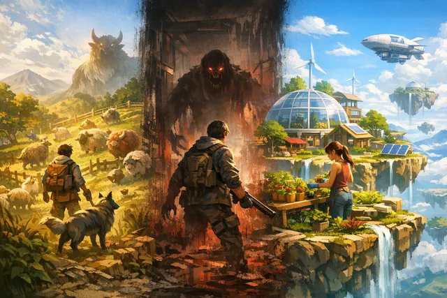 Xbox Game Pass June 2026 Wave 1 lineup featuring Persona 5 Royal, Total Chaos, Solarpunk, and Herdling