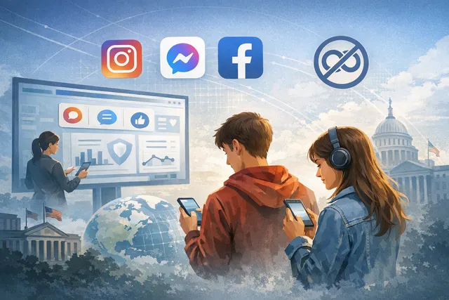 Meta 13+ Teen Account safety controls on Instagram, Facebook, and Messenger