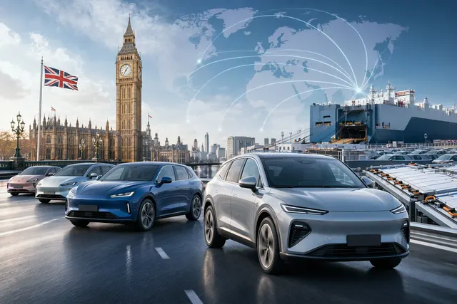 Chinese electric vehicles expanding globally with growing market share in the UK and overseas