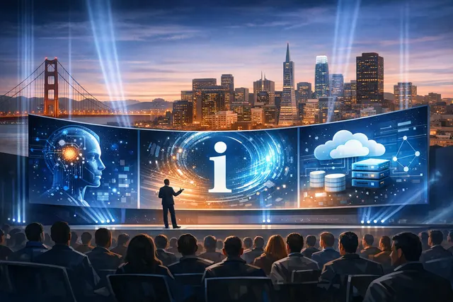 Abstract visualization of the Snowflake Summit 2026 agentic enterprise theme, with interconnected data and AI nodes representing the new CoCo agent, Datastream service, and open da