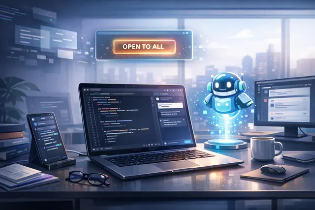 What were the key features and strategic changes in GitHub Copilot's desktop app expansion — opened to all subscribers on June 2, 2026 — inc