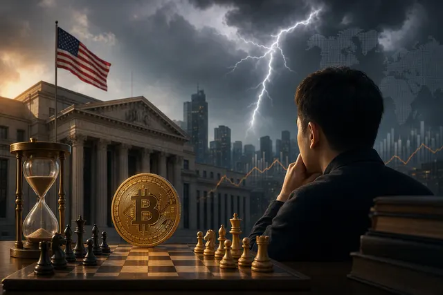 Illustration of Bitcoin market volatility amid inflation data and Federal Reserve rate expectations
