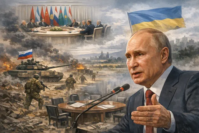 What did Vladimir Putin say after the Shanghai Cooperation Organisation summit in Bishkek about Ukraine’s leadership, the state of peace neg