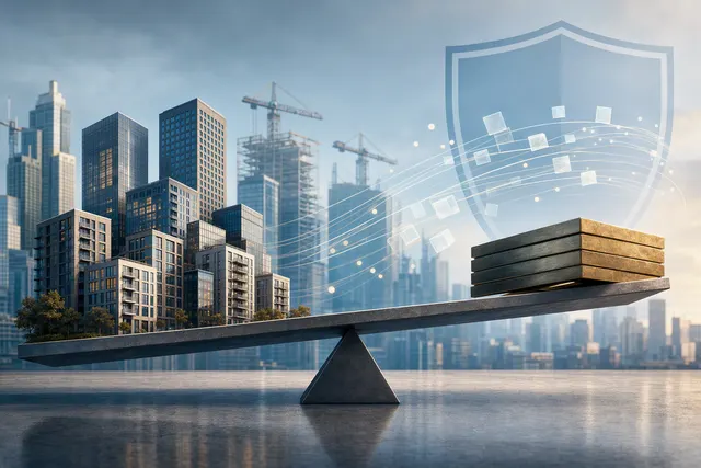 Editorial illustration representing European bank loan risk-transfer transactions