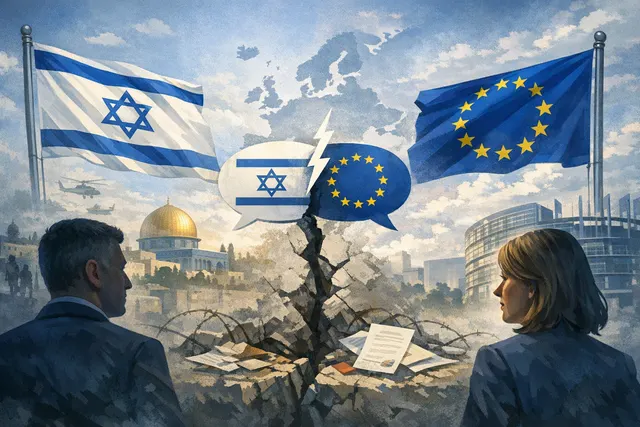 What prompted Israeli Foreign Minister Gideon Sa'ar to sever all contact with EU foreign policy chief Kaja Kallas, what did Kallas reportedl