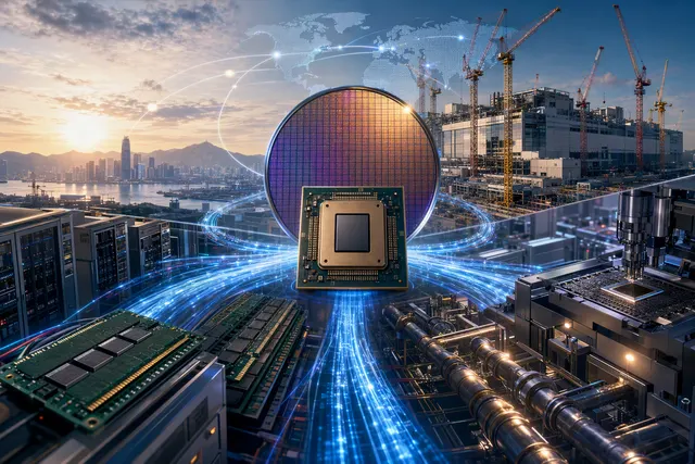 How is AI driven demand creating a global semiconductor capacity crunch despite TSMC simultaneously building about 20 fabs—13 in Taiwan and