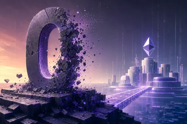 Illustration representing the shutdown of Zerion’s gasless Ethereum Layer 2 Zero Network
