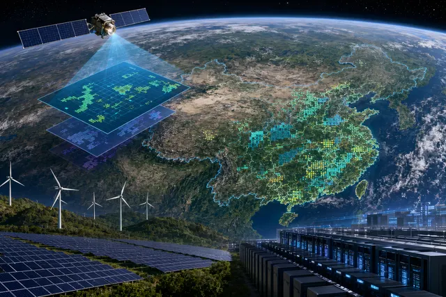 How have researchers from Peking University and Alibaba’s Damo Academy used AI and satellite imagery to create a nationwide inventory of Chi