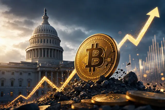 Editorial illustration of Bitcoin’s September 2026 price rebound above $85,000