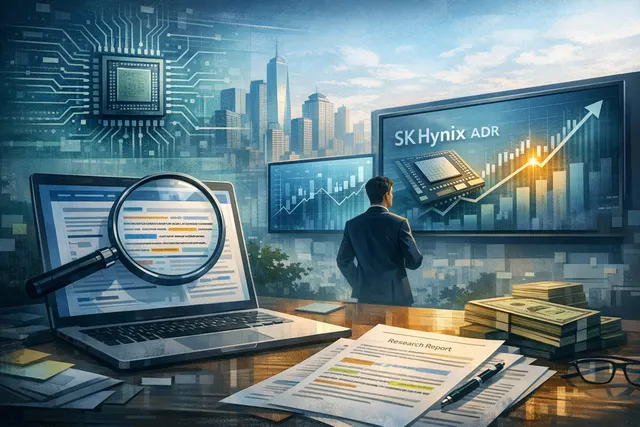 Search & fact check with cited sources for What key points did Barclays' initiation of SK Hynix ADR coverage include, and what details are k