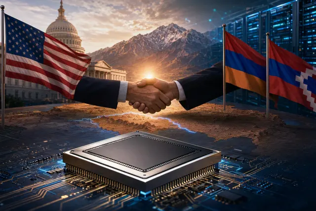 How did the Trump administration’s authorization of Nvidia AI chip exports help secure a US brokered preliminary peace accord between Armeni