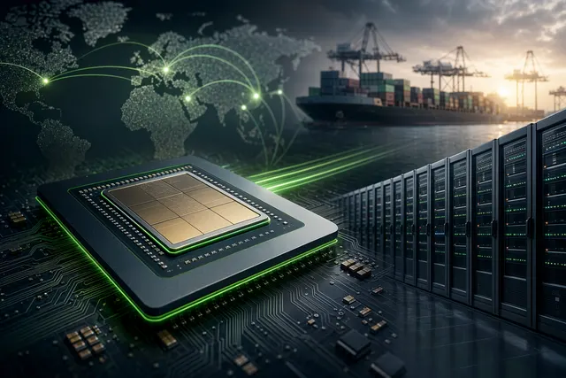 Concept illustration of Nvidia’s Vera CPU and AI data‑center infrastructure strategy