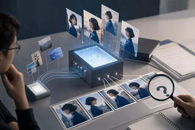 GPT Image 2 角色、商品與品牌素材一致性查核的示意圖