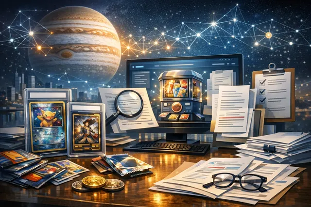 Search & fact check with cited sources for What did Jupiter DEX launch on Monday for onchain Pokémon and One Piece trading card purchasing,