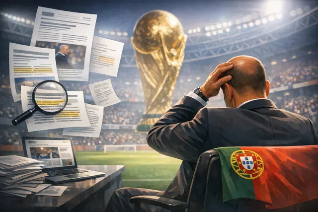 Portugal's Roberto Martinez and Cristiano Ronaldo side-by-side after the 2026 World Cup Round of 16 loss to Spain