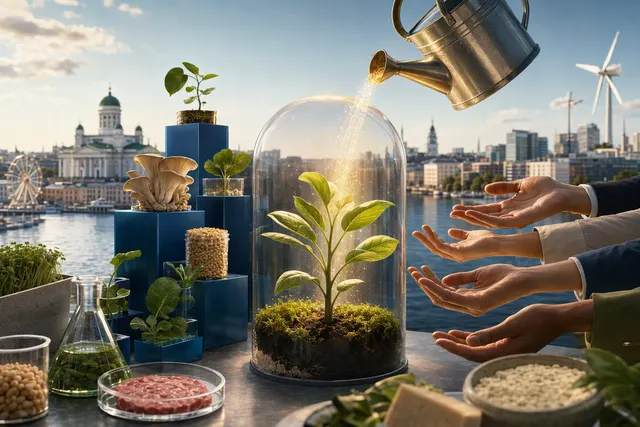 Illustration representing European investment in early-stage food and agriculture technology startups