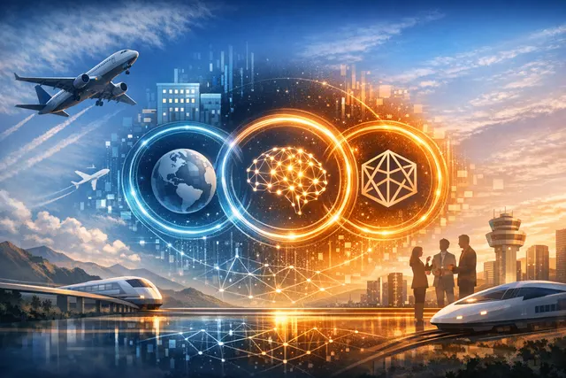 AI-powered travel technology ecosystem connecting conversational trip planning to live booking infrastructure
