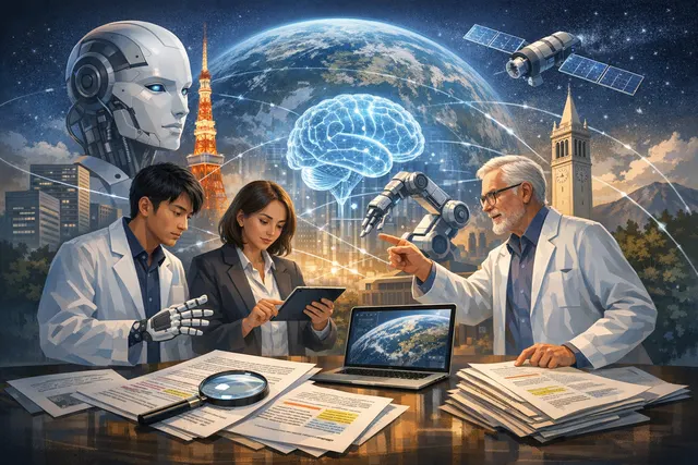 Search results and Sony press release about aibo research collaboration with University of Tokyo and UC Berkeley