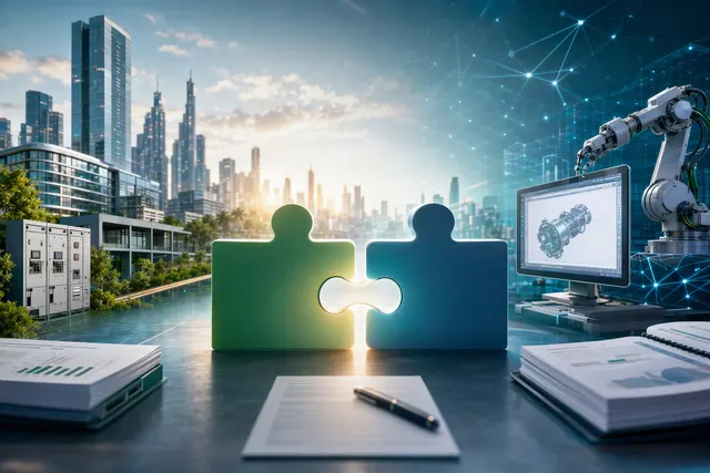 Illustrative artwork for Schneider Electric’s planned acquisition of industrial software company PTC