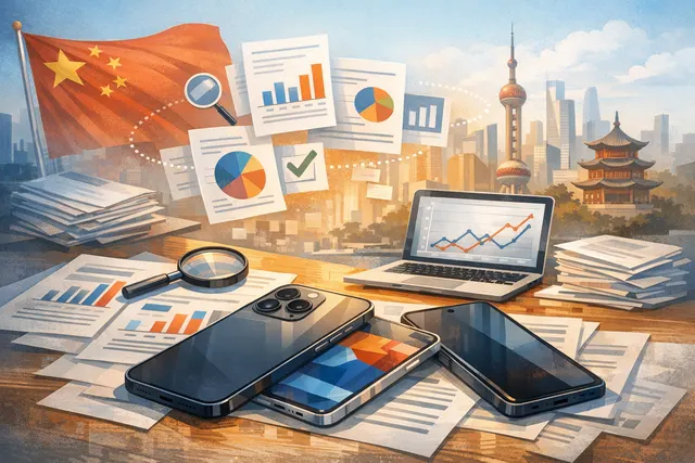 Smartphone components and memory chips arranged on a circuit board, representing the IDC Q2 2026 China smartphone market report and memory crisis