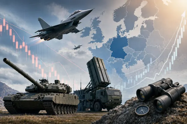 European defense industry stocks such as Rheinmetall and Saab amid market volatility