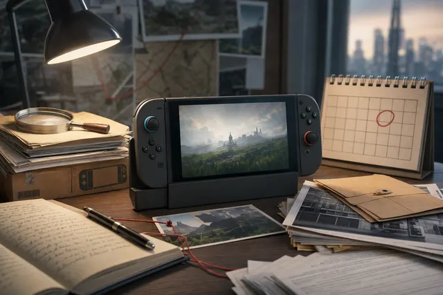 Editorial illustration for the Nintendo Switch 2 Ocarina of Time remake release-date rumor