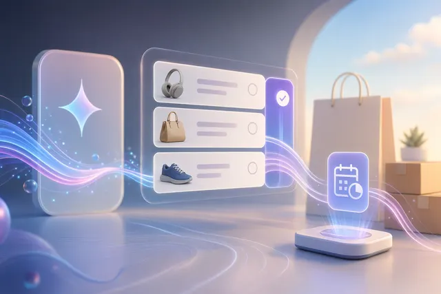 Illustration of Google AI shopping with Affirm and Klarna buy-now-pay-later checkout options