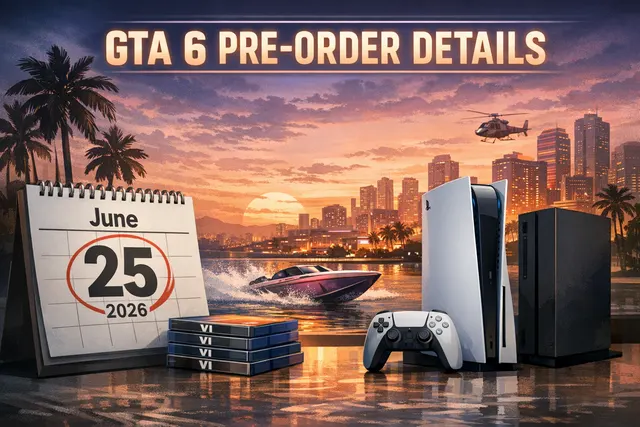 GTA 6 official cover art featuring protagonists Jason Duval and Lucia Caminos with other characters