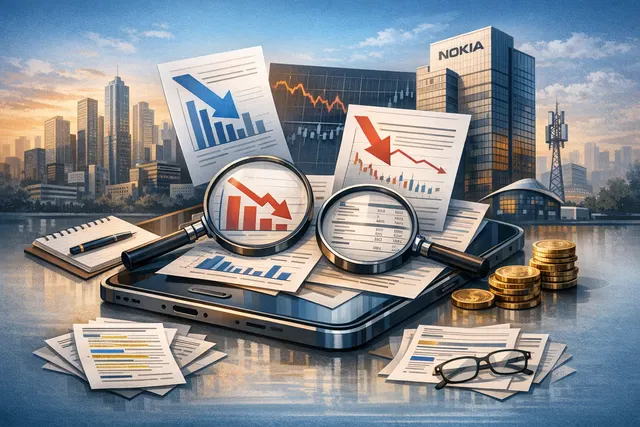 Nokia Q2 2026 earnings stock chart and analyst target comparison