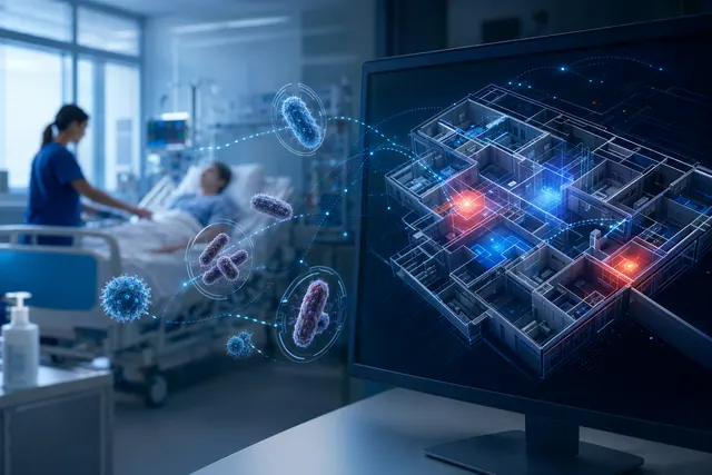 AI system predicting hospital infection outbreaks using healthcare data