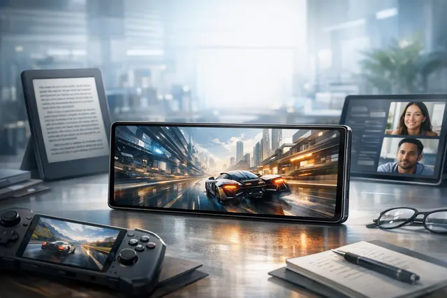 Concept illustration of Huawei Pura X View, a wide-screen non-folding smartphone