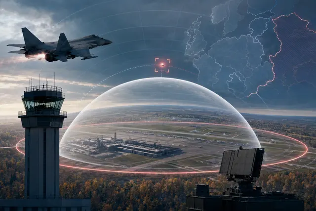 Illustration accompanying the report on the unidentified-object alert near Vilnius Airport