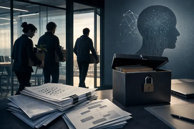 Illustration representing questions about confidential information and AI safety research