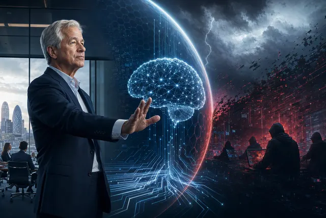 What did JPMorgan Chase CEO Jamie Dimon say at the JPMorgan Tech Stars Conference in London about the tenfold rise in cybersecurity risk sin