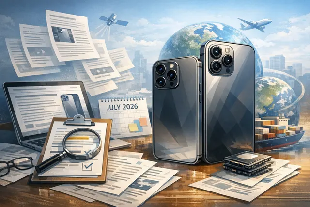iPhone 18 Pro and Pro Max alongside Apple's first foldable iPhone, depicted in a futuristic rendering