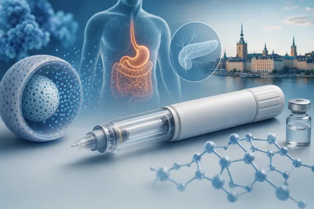Illustration accompanying a story about longer-acting injectable medicines